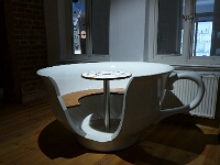Teetasse mit Würfelspiel